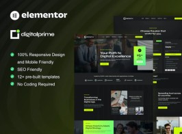 DigitalPrime – Digital Agency Elementor Template Kit