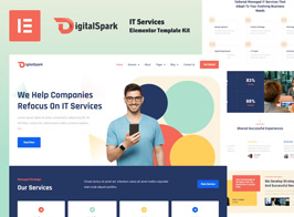 DigitalSpark – IT Services Elementor Template Kit