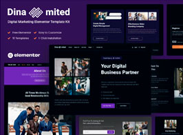 Dinamited – Digital Marketing & Business Elementor Template Kit