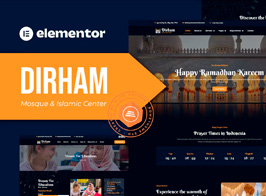 Dirham – Mosque & Islamic Center Elementor Pro Template Kit