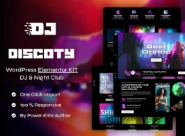Discoty – Dj & Night Club Elementor Pro Template Kit