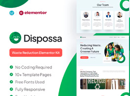 Dispossa – Waste Reduction Elementor Pro Template Kit