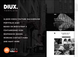Diux – Responsive One Page Portfolio Theme