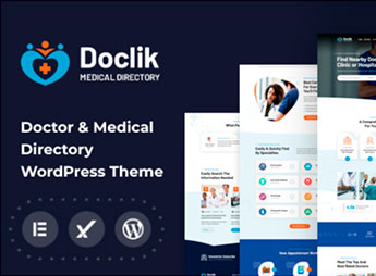 Doclik – Medical & Clinic Directory WordPress Theme + RTL