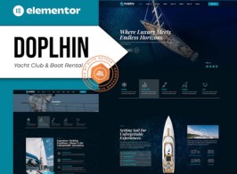 Dolphin – Yacht Club & Boat Rental Elementor Pro Template Kit
