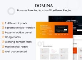 Domina – Domain For Sale & Auction Plugin