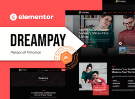 Dreampay – Personal Finance Elementor Pro Template Kit