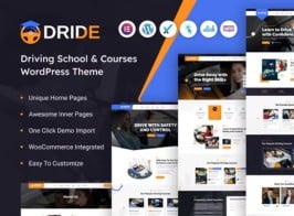 Dride – Driving School & Courses WordPress Theme