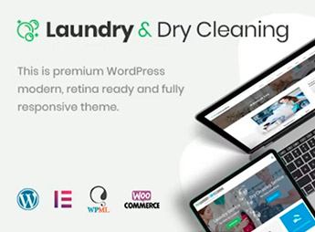 Laundry, Dry Cleaning Services WordPress Theme