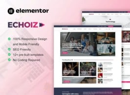 Echoiz – News & Magazine Elementor Pro Template Kit