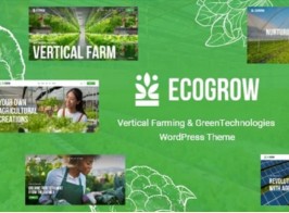 EcoGrow – Vertical Farming & Green Technologies WordPress Theme + AI