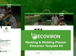 Ecoviron – Ecology & Enviroment Charity Elementor Pro Template Kit