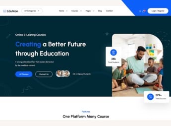 Edumoon – Education LMS WordPress Theme