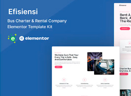 Efisiensi – Bus Charter and Rental Company Elementor Template Kit
