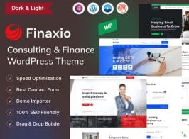 Finaxio – Consulting & Finance WordPress Theme