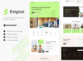 Emproi – Human Resources & Recruitment Agency Elementor Template Kit