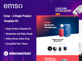 Emso – A Single Product Elementor Template Kit