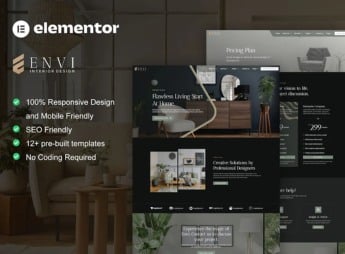 Envi – Interior Design & Architecture Elementor Template Kit