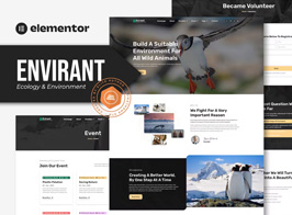 Envirant – Ecology and Environment Elementor Pro Template Kit