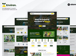Environ – Environment Charity Elementor Template Kit