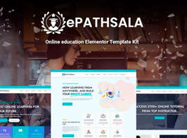 ePathsala – Online Education Elementor Template Kit
