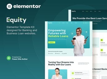 Equity – Banking & Business Loan Elementor Template Kit