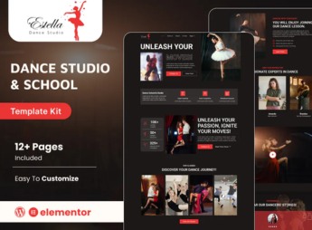 Estella – Dance School & Studio Elementor Template Kit
