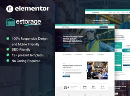 eStorage – Storage Warehouse Services Elementor Template Kit
