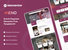 Eveno – Events Organizer Elementor Template Kit