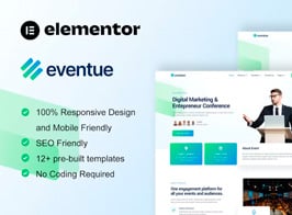 Eventue – Event & Conference Elementor Template Kit