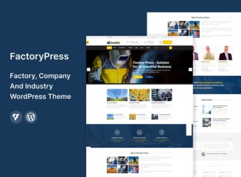 FactoryPress – Factory, Company & Industry WordPress Theme