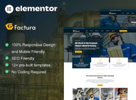 Factura – Industry & Manufacturing Elementor Template Kit