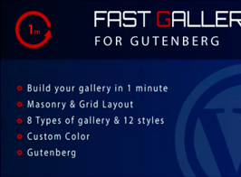 Fast Gallery for Gutenberg – WordPress Plugin