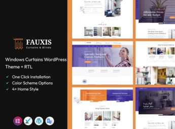 Fauxis – Windows Curtains WordPress Theme + RTL