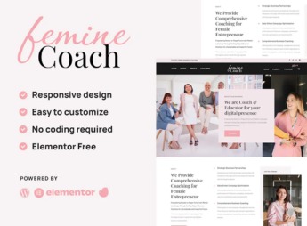 Femine – Female Business Coach Elementor Kit