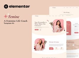 Femine – Feminine Life Coach Elementor Template Kit