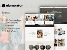 Femmous – Modern Feminine Blog Elementor Template Kit