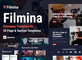 Filmina – Filmmakers & Videographer Elementor Template Kit