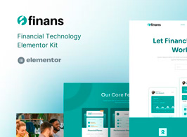 Finans – Financial Technology Elementor Pro Template Kit