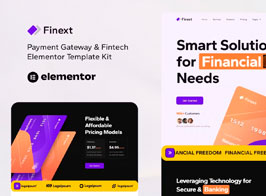 Finext – Payment Gateway & Fintech Elementor Template Kit