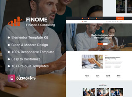 Finome – Finance & Business Elementor Template Kit