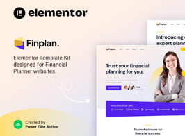 Finplan – Financial Planner And Consultant Kit de Templates para Elementor
