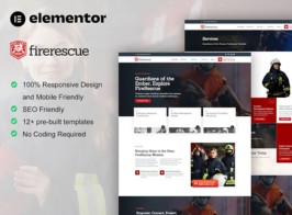 FireRescue – Firefighter & Fire Department Elementor Template Kit