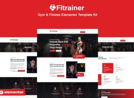 Fitrainer – Gym & Fitness Elementor Template Kit