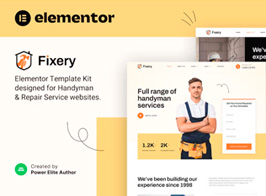 Fixery – Handyman & Repair Services Elementor Template Kit