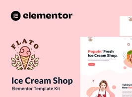 Flato – Ice Cream Shop Elementor Template Kit