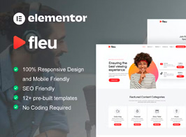 Fleu – Creative Content Creators Elementor Template Kit