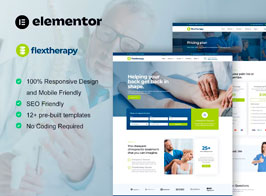 FlexTherapy – Chiropractic & Physiotherapy Elementor Template Kit