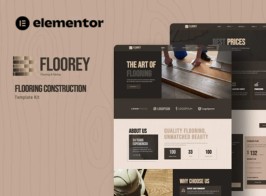 Floorey – Flooring Construction Elementor Template Kit