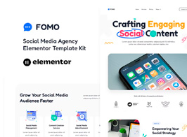 Fomo – Social Media Agency Elementor Template Kit
